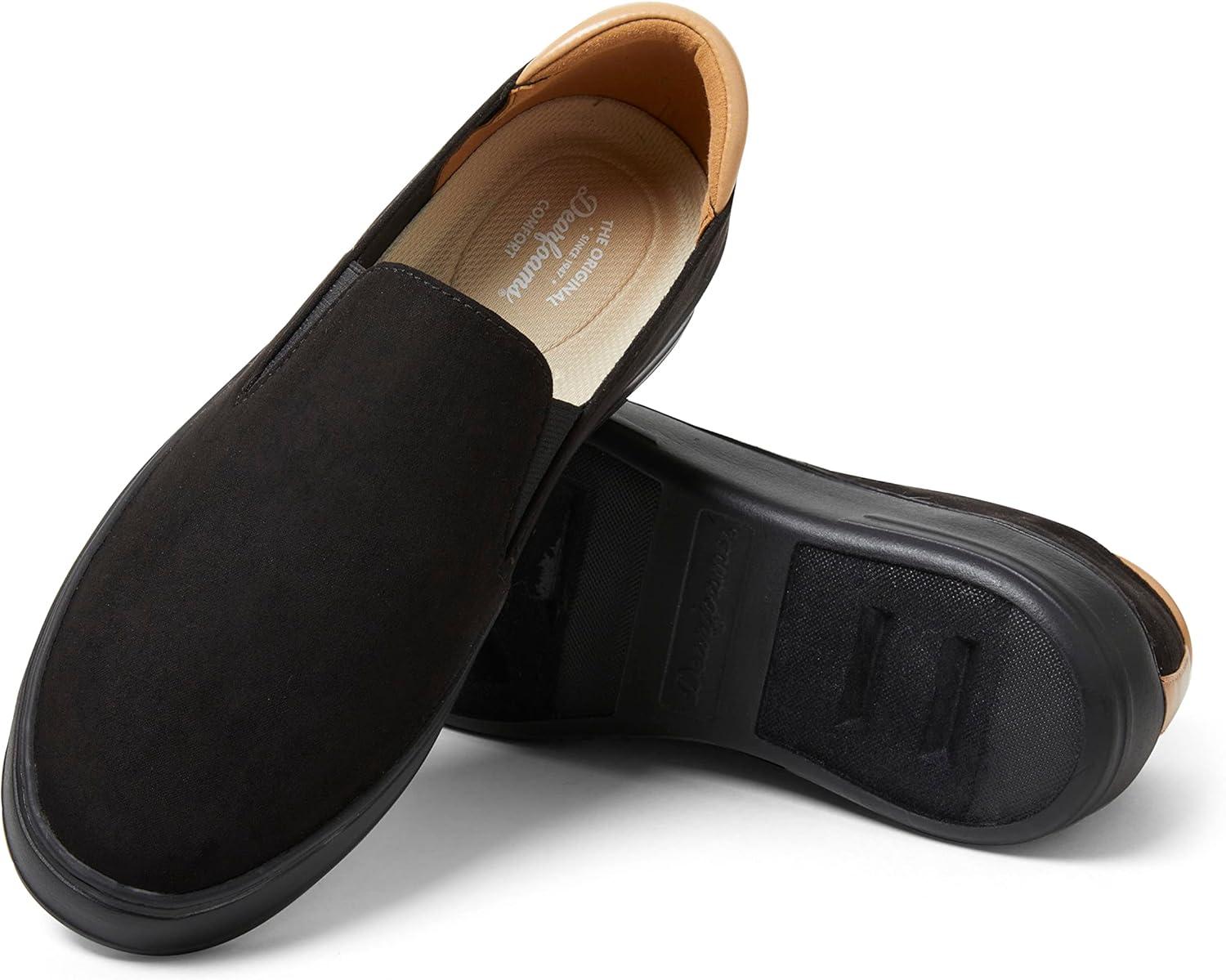 imageDearfoams Womens Sophie LoafersBlack Suede