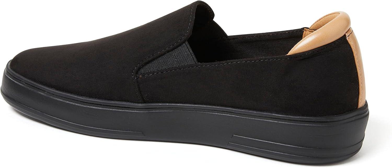 imageDearfoams Womens Sophie LoafersBlack Suede
