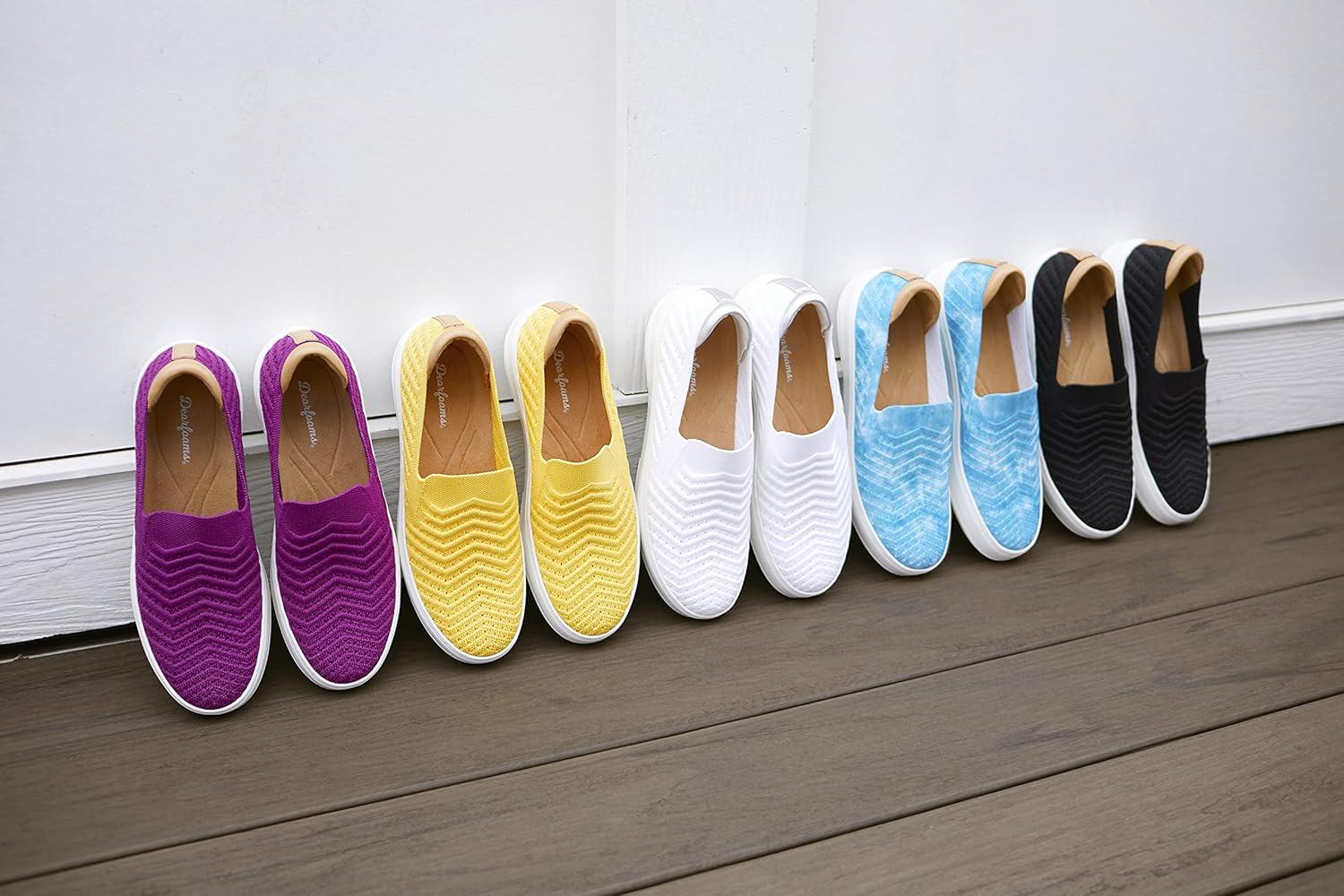 imageDearfoams Womens Sophie LoafersBlackWhite