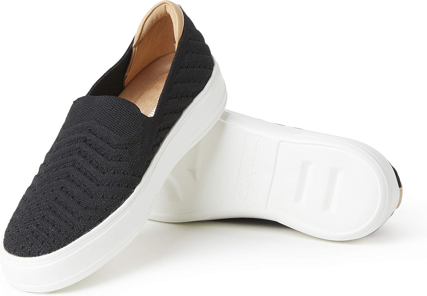 imageDearfoams Womens Sophie LoafersBlackWhite