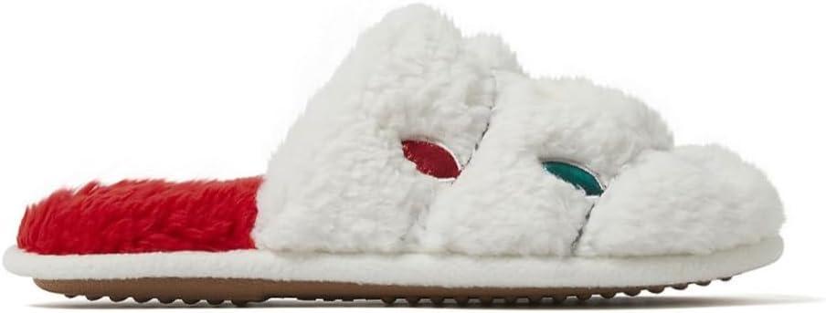 imageDearfoams Womens Ugly Sweater Closed Toe Scuff SlipperChristmas Lights