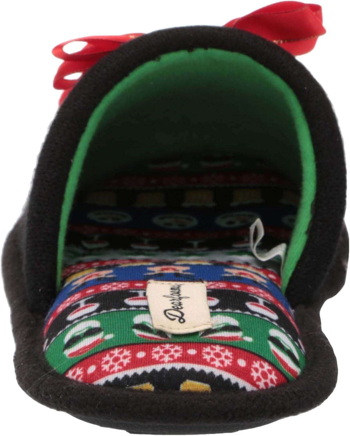 imageDearfoams Womens Ugly Sweater Closed Toe Scuff SlipperGet Lit
