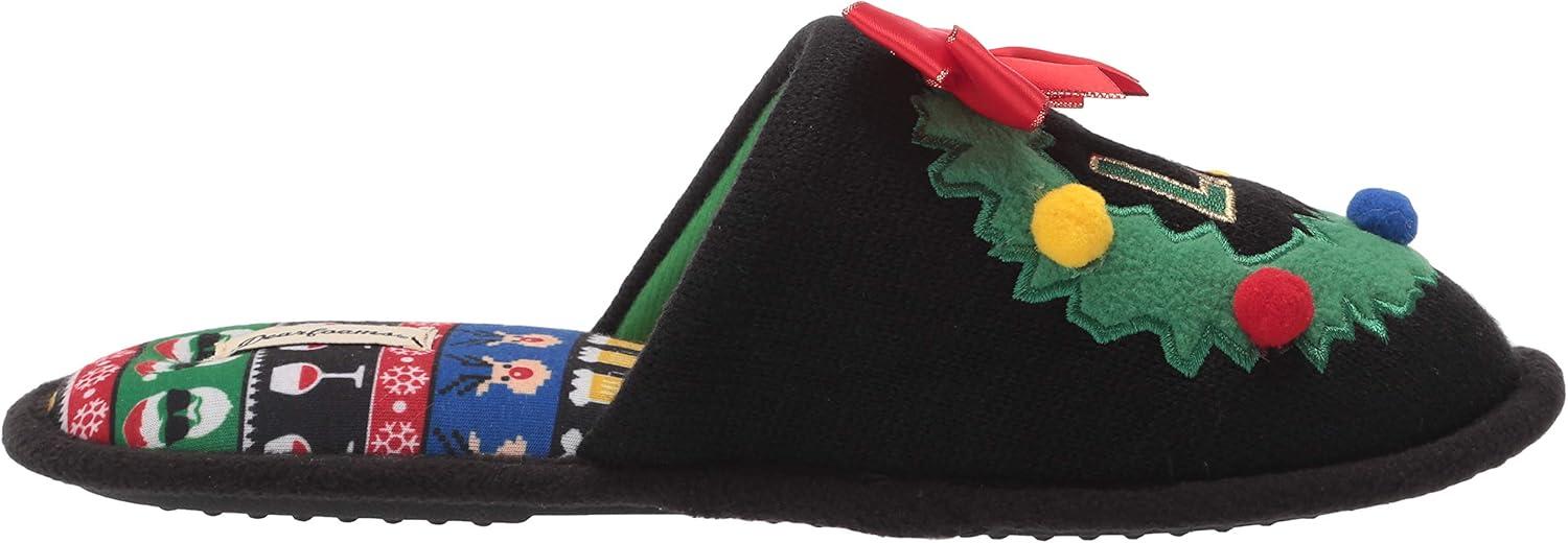 imageDearfoams Womens Ugly Sweater Closed Toe Scuff SlipperGet Lit