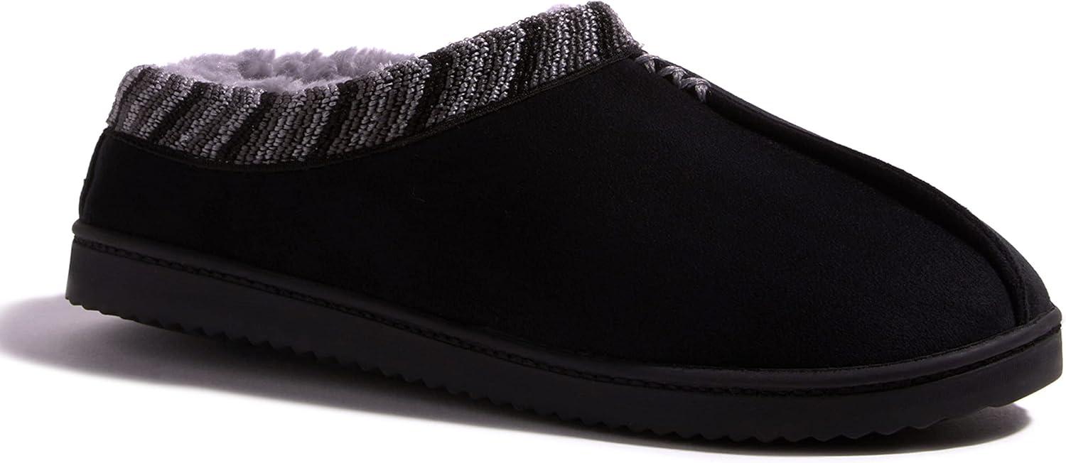 imageDearfoams Womens Wren High Vamp Clog IndoorOutdoor Memory Foam House ShoeBlack