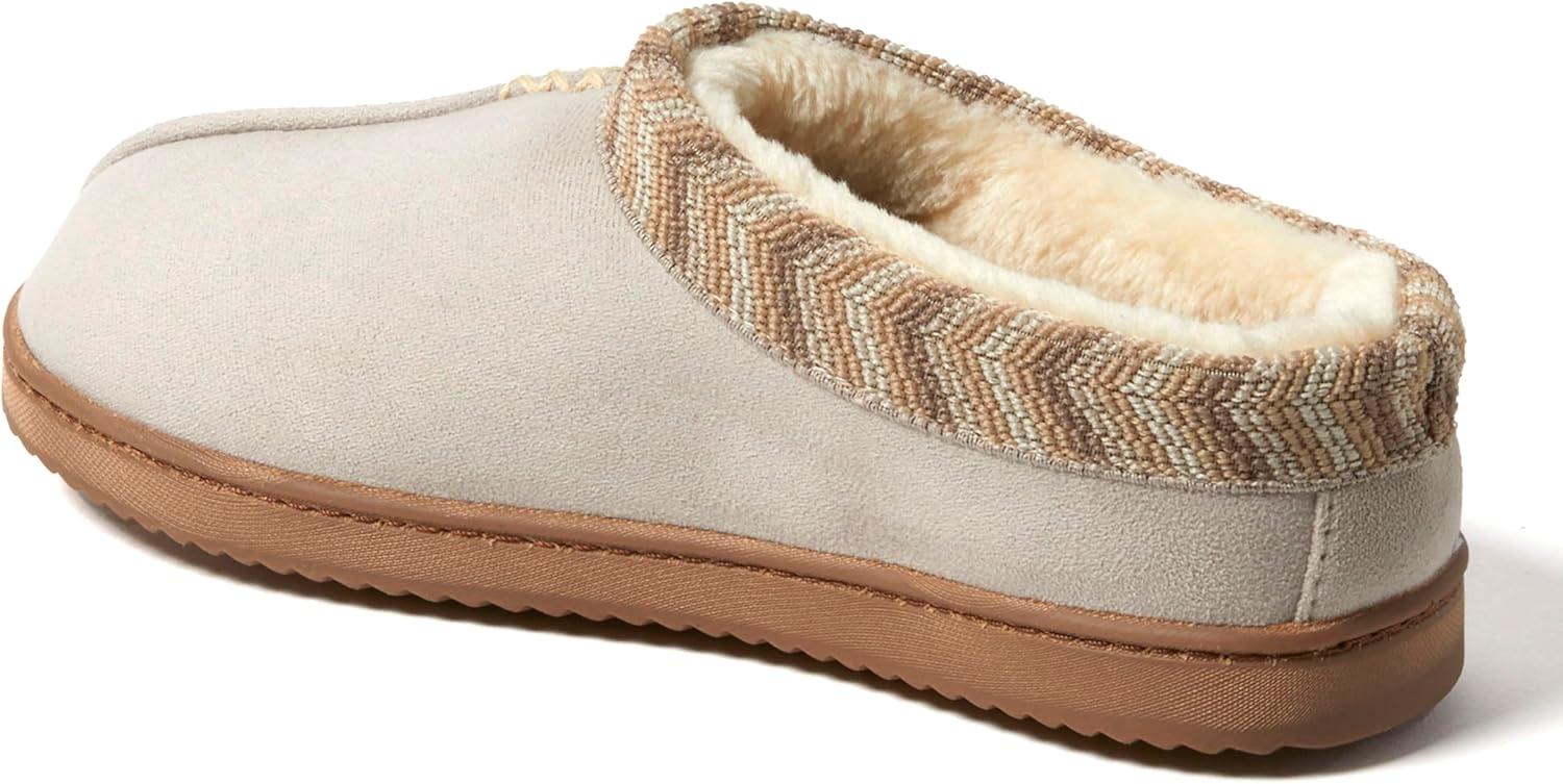 imageDearfoams Womens Wren High Vamp Clog IndoorOutdoor Memory Foam House ShoePewter