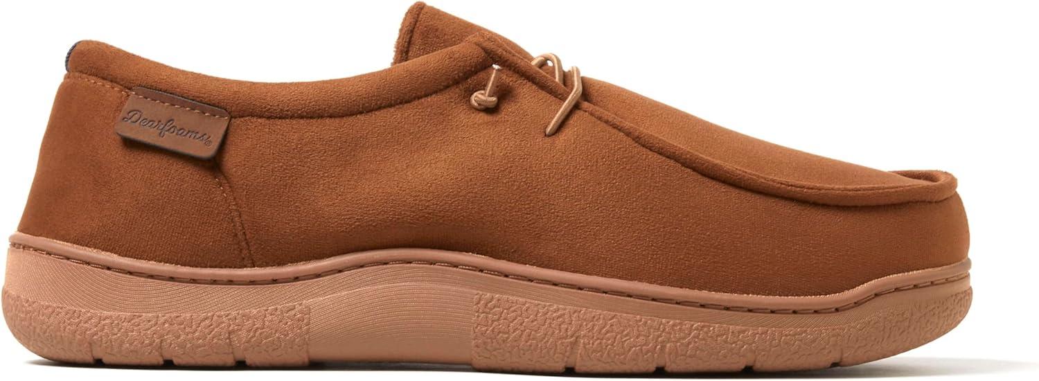 imageDearfoams mens Bennett IndoorOutdoor Memory Foam Comfort Chukka BootChestnut