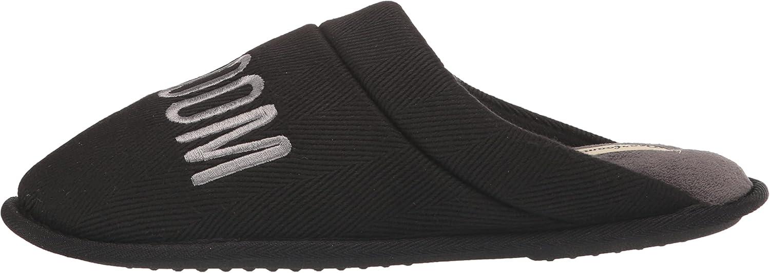 imageDearfoams mens Groom ampamp Groomsmen Giftable Wedding Day ScuffGroom Black