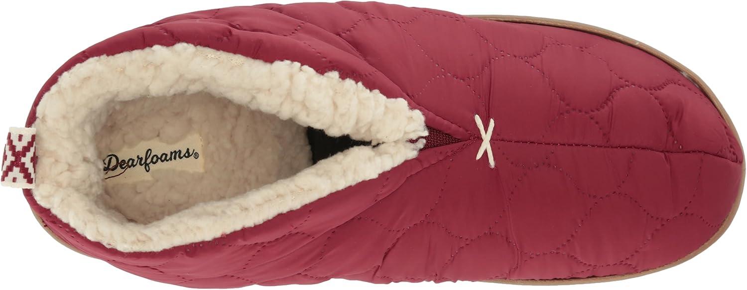 imageDearfoams mens IndoorOutdoor Warm Up BootieCabernet