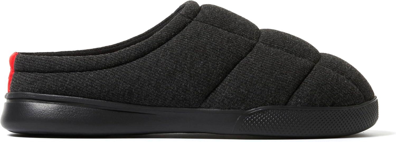 imageDearfoams mens Memory Foam Indoor Outdoor House Slipper Brayden Clog Gifts for MenBlack