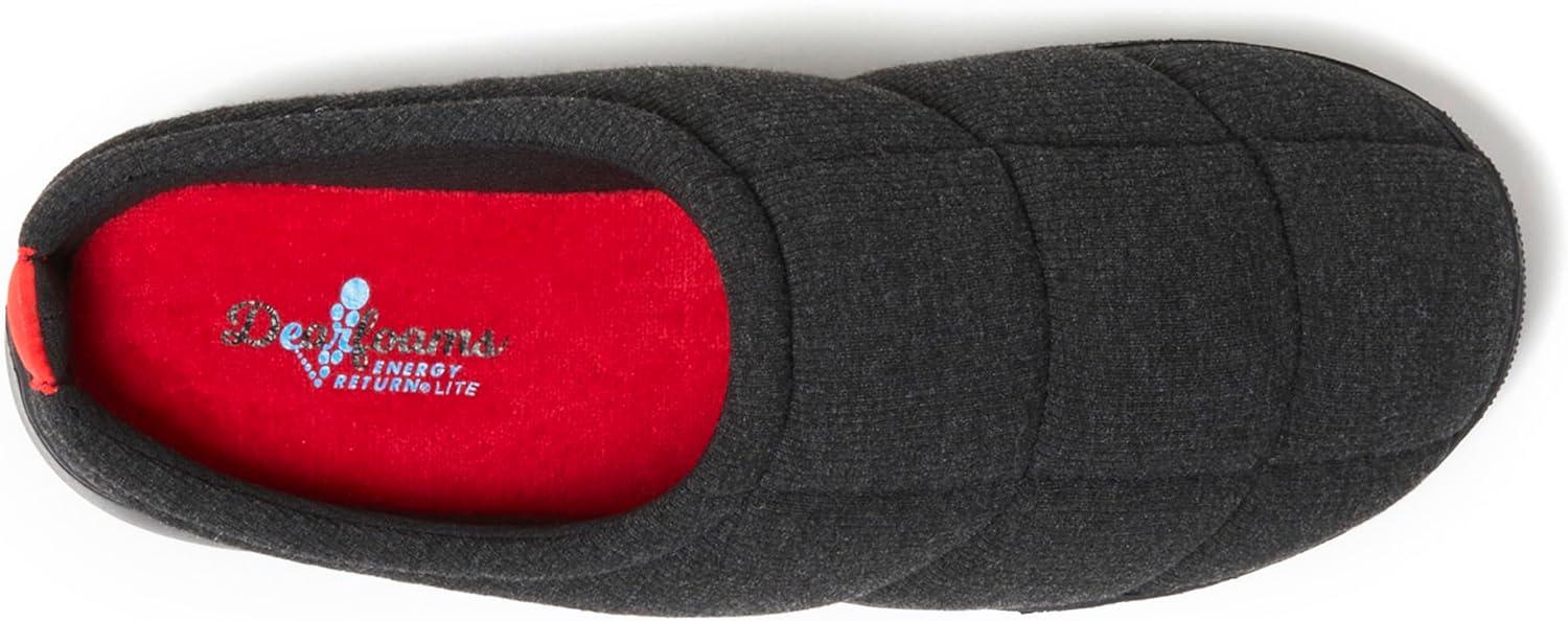 imageDearfoams mens Memory Foam Indoor Outdoor House Slipper Brayden Clog Gifts for MenBlack