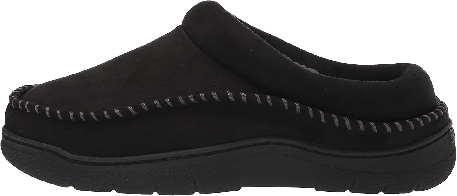 imageDearfoams mens Thompson Memory Foam Clog SlipperSlipperBlack
