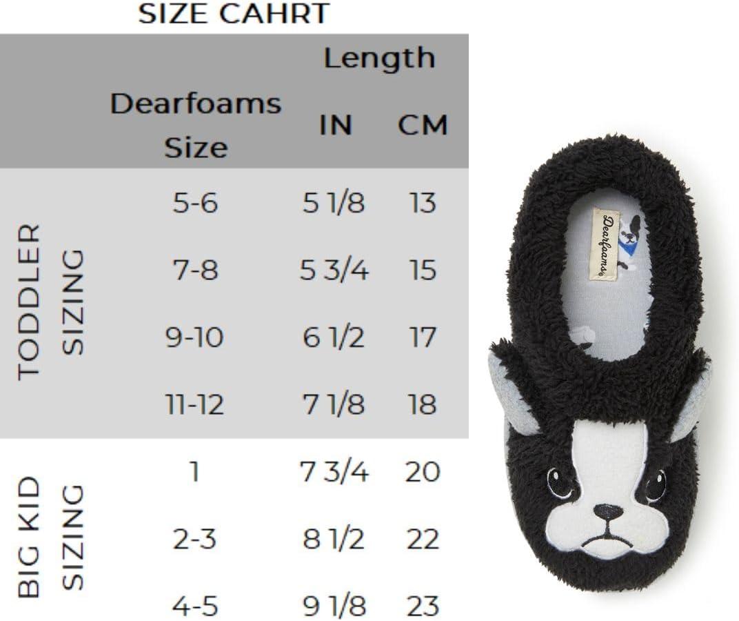 imageDearfoams unisexchild Kids Toddlers Whimsical Animal Critter Washable SlipperDog