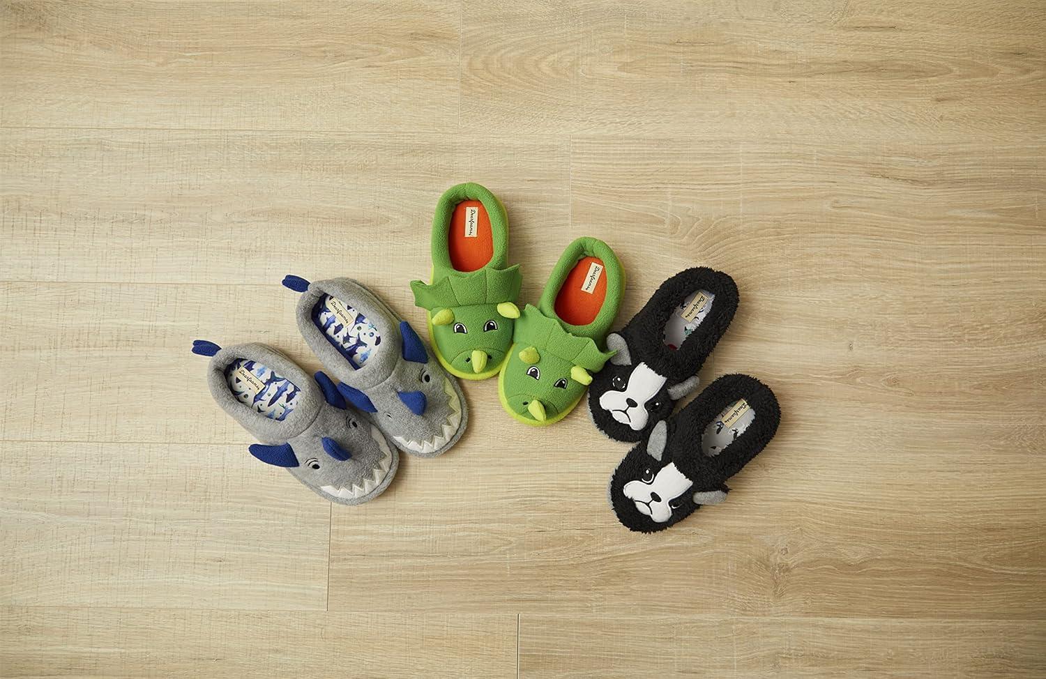 imageDearfoams unisexchild Kids Toddlers Whimsical Animal Critter Washable SlipperDog