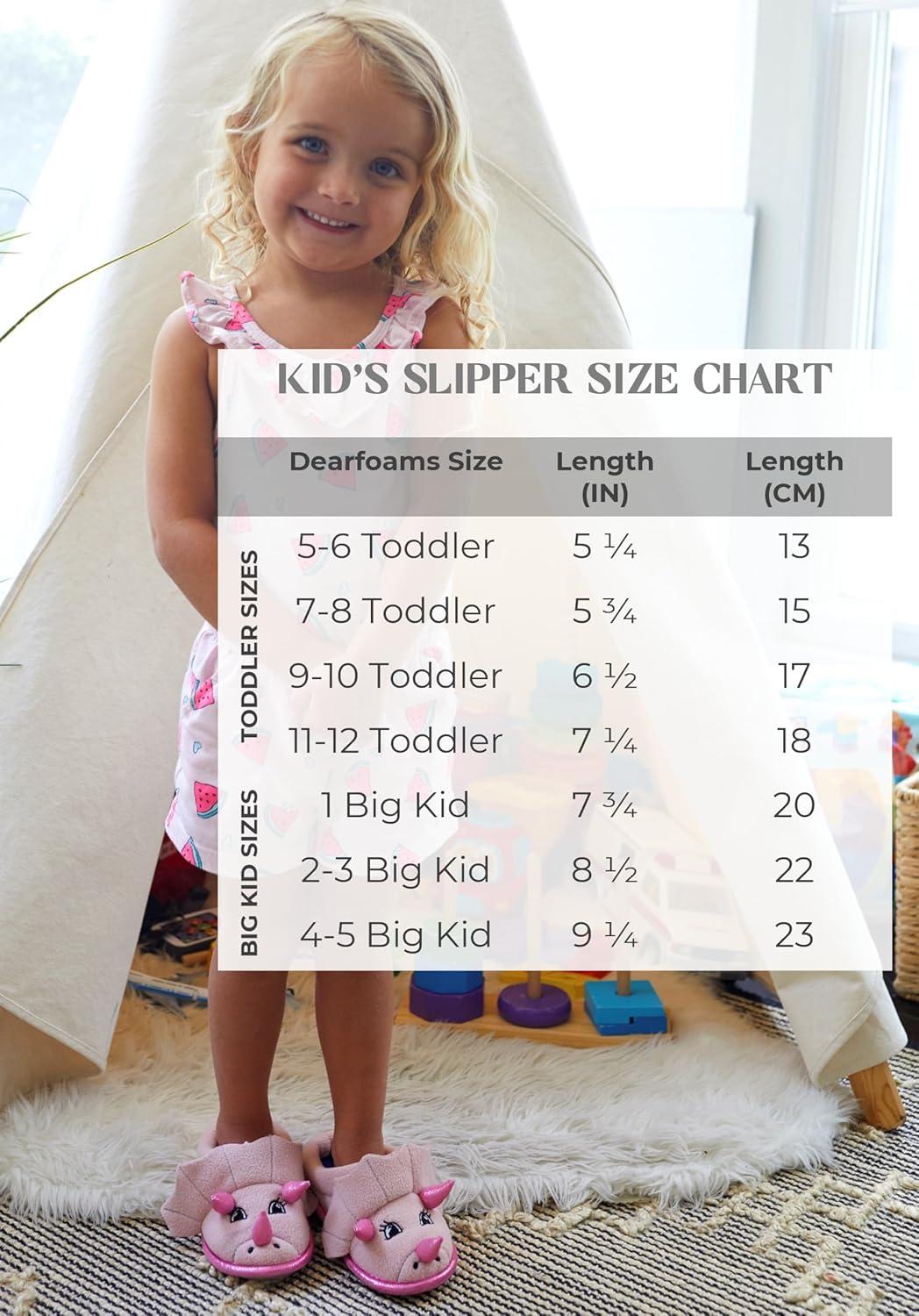 imageDearfoams unisexchild Kids Toddlers Whimsical Animal Critter Washable SlipperUnicorn