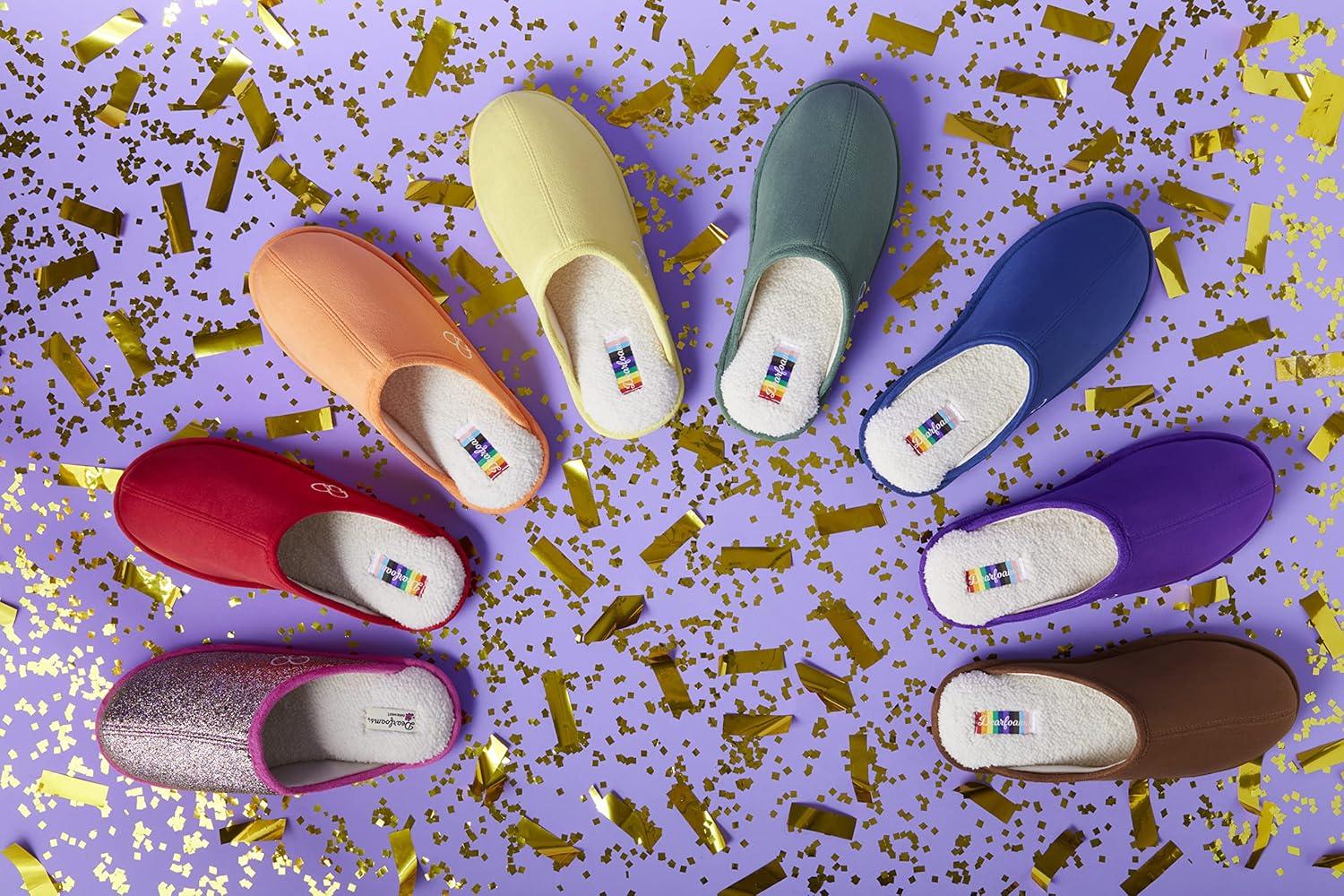 imageDearfoams womens Celebrates Pride Scuff With Inclusive SizingOrange