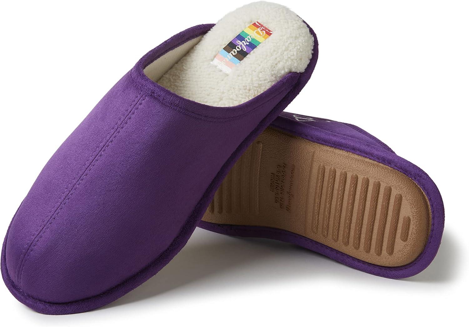 imageDearfoams womens Celebrates Pride Scuff With Inclusive SizingPurple