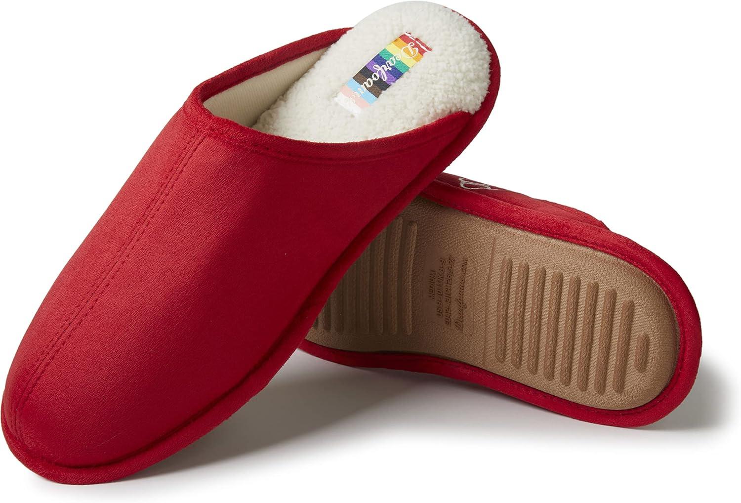 imageDearfoams womens Celebrates Pride Scuff With Inclusive SizingRed