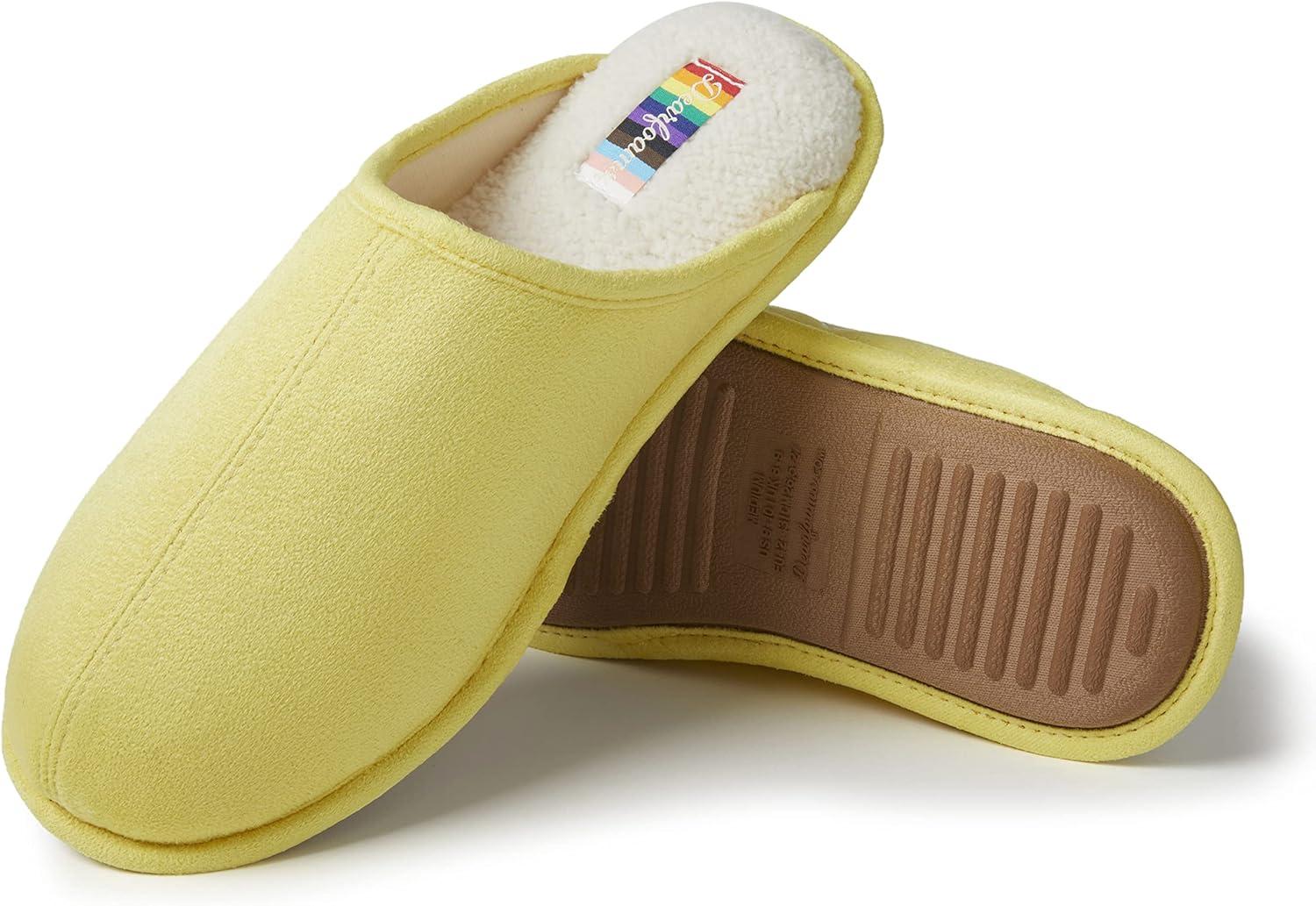 imageDearfoams womens Celebrates Pride Scuff With Inclusive SizingYellow