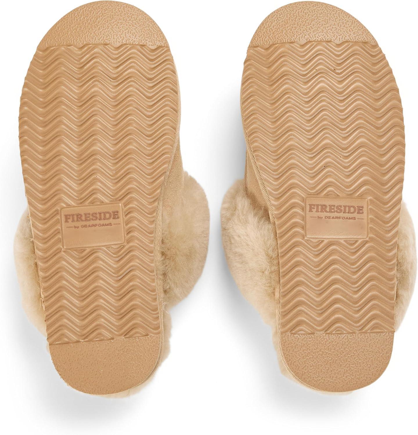 imageDearfoams womens Melville Genuine Shearling ScuffSand