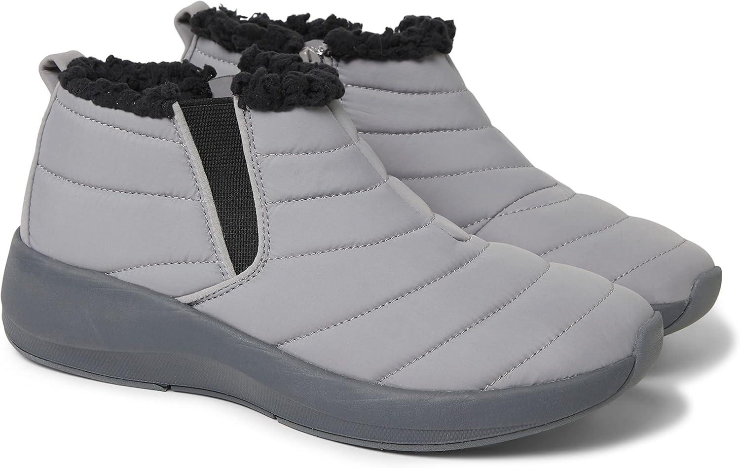 imageDearfoams womens Original Comfort Naomi Wedge BootieAnkle BootMedium Grey