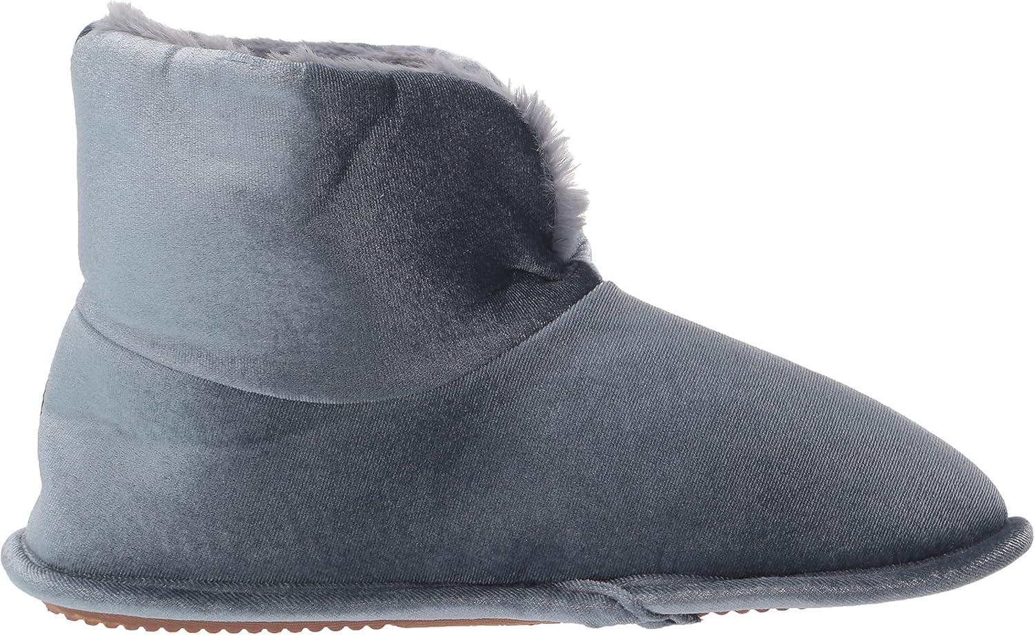 imageDearfoams womens Sara Velour BootieSlipperShiny Flintstone