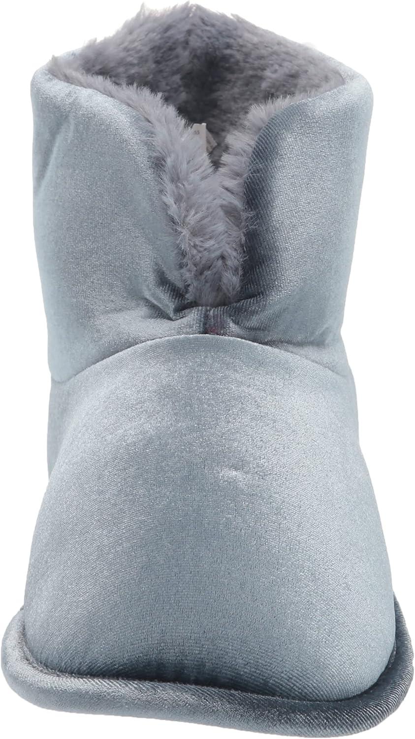 imageDearfoams womens Sara Velour BootieSlipperShiny Flintstone