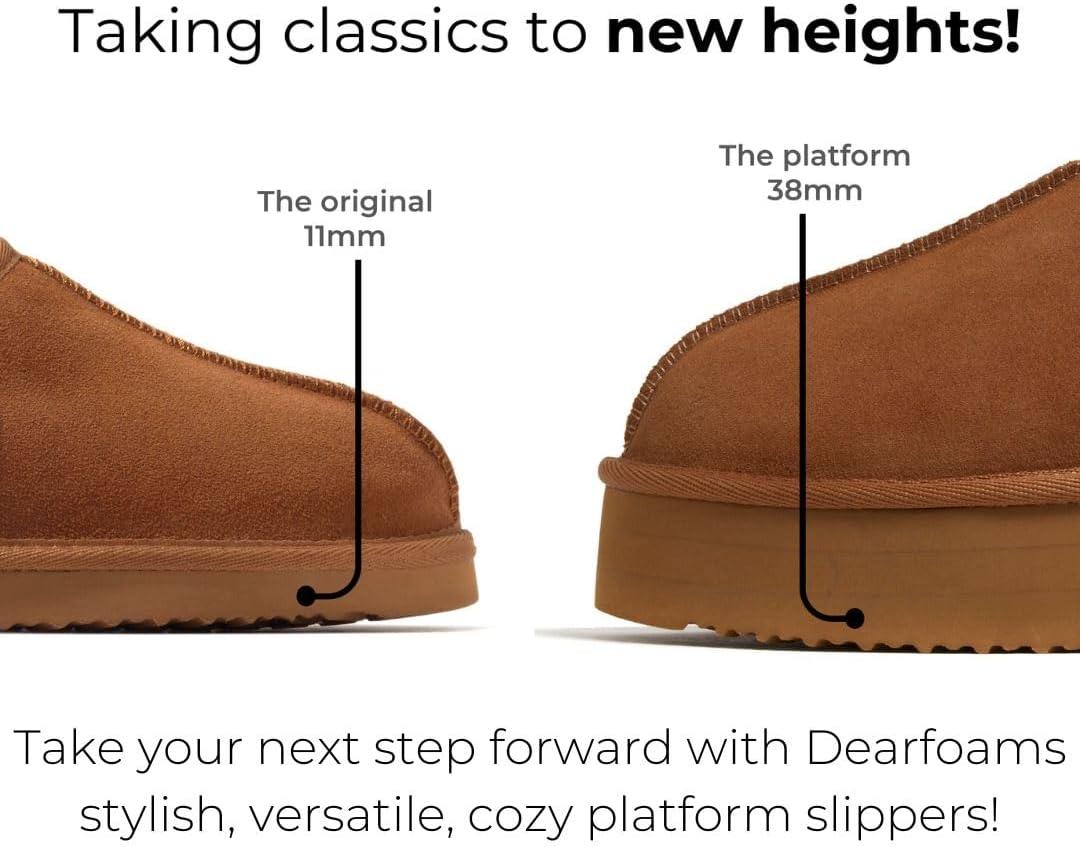 imageFireside By Dearfoams Womens Queenstown Shearling Slippers Memory Foam Suede Clog IndoorOutdoor Slipin House ShoesLilac Platform