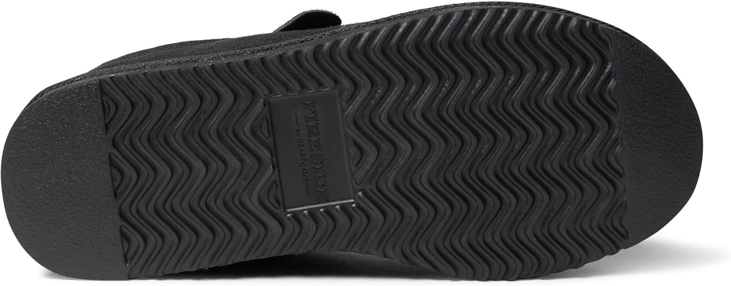 imageFireside by Dearfoams mens Grafton Shearling IndoorOutdoor ClogBlack