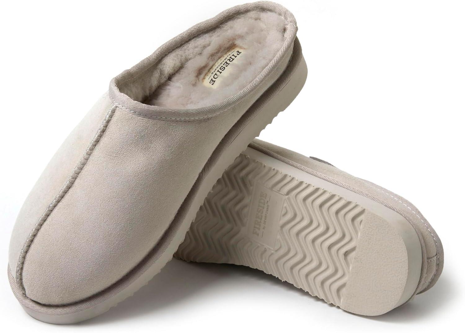 imageFireside by Dearfoams mens Grafton Shearling IndoorOutdoor ClogBone