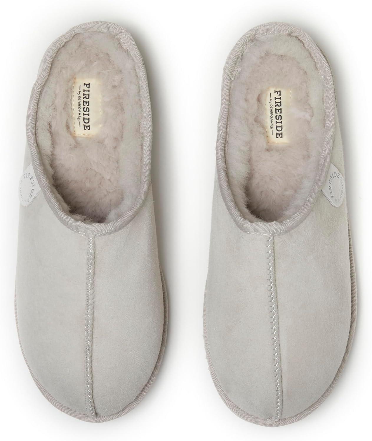 imageFireside by Dearfoams mens Grafton Shearling IndoorOutdoor ClogBone
