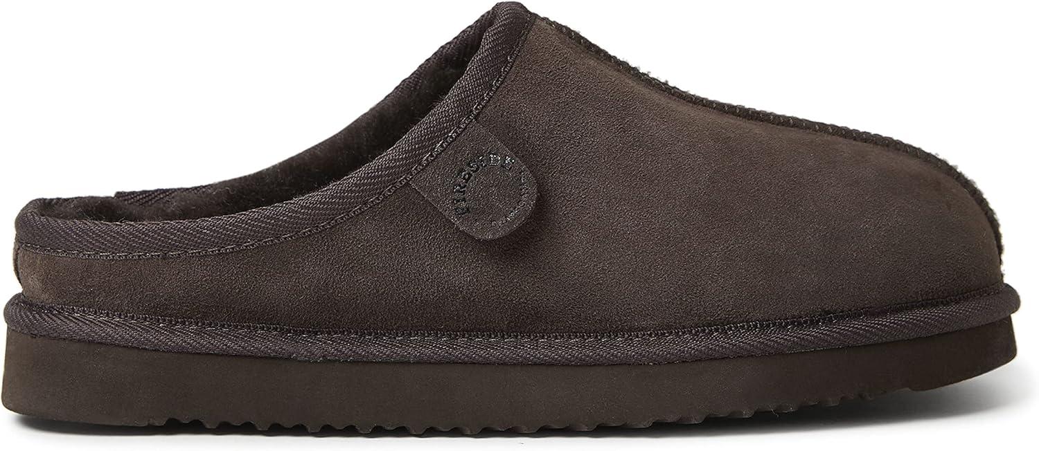imageFireside by Dearfoams mens Grafton Shearling IndoorOutdoor ClogCoffee