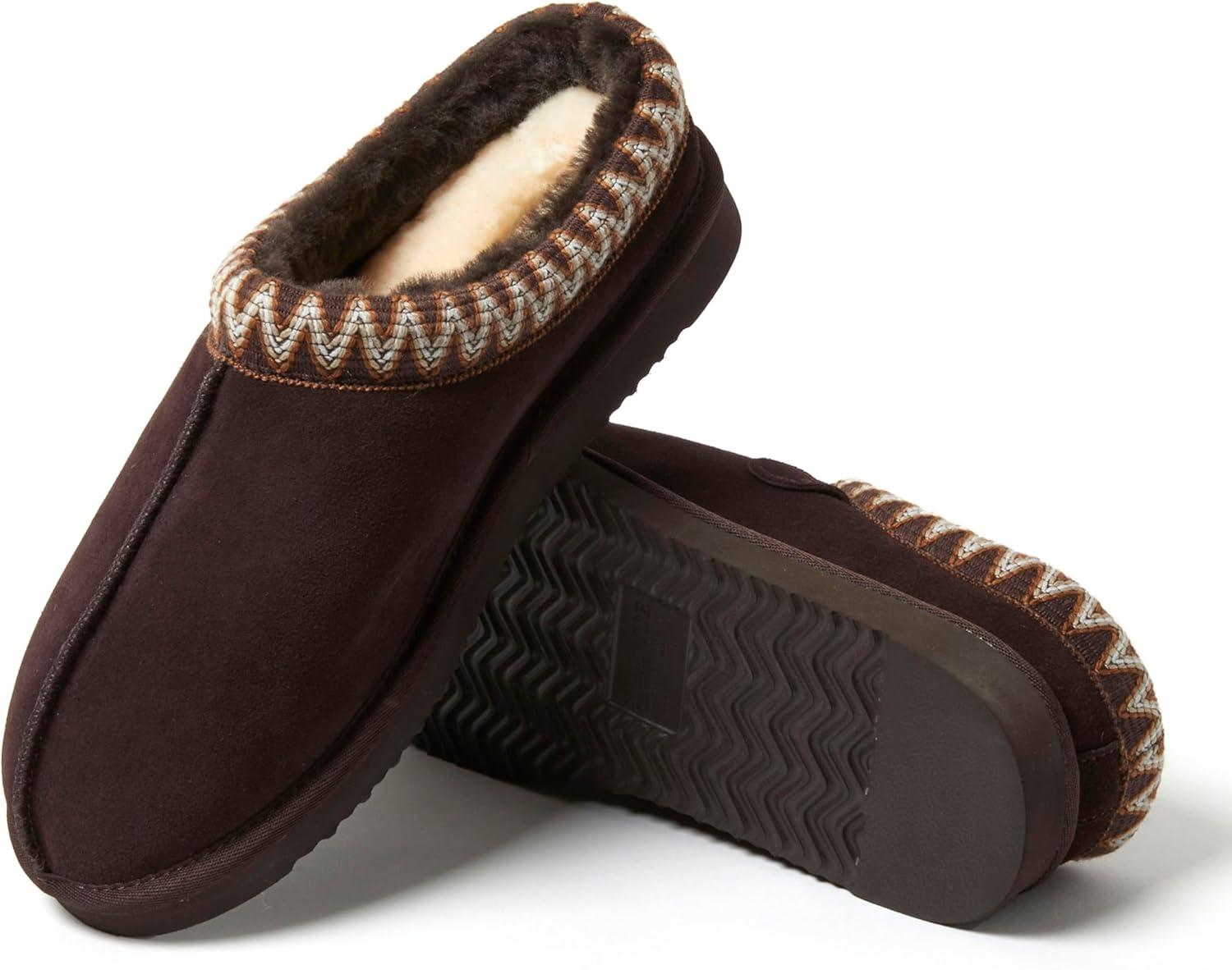 imageFireside by Dearfoams mens Grafton Shearling IndoorOutdoor ClogCoffee Taping