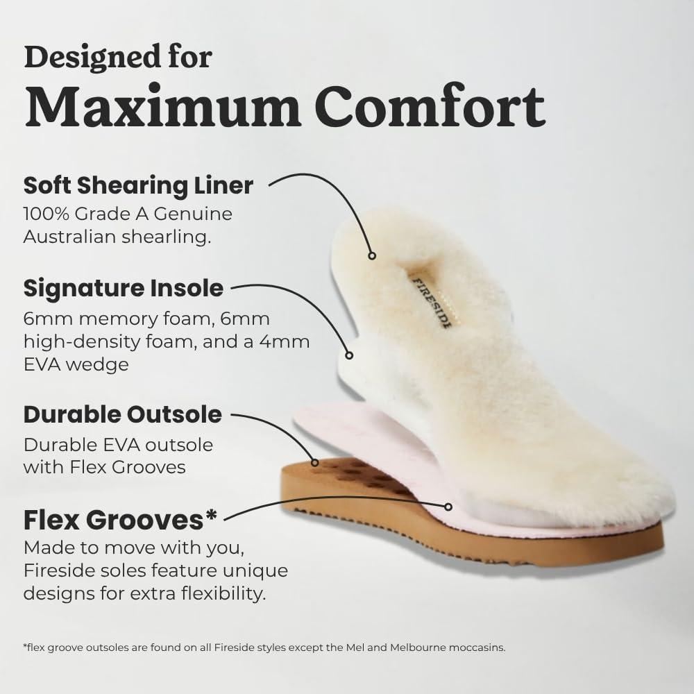 imageFireside by Dearfoams mens Grafton Shearling IndoorOutdoor ClogSand