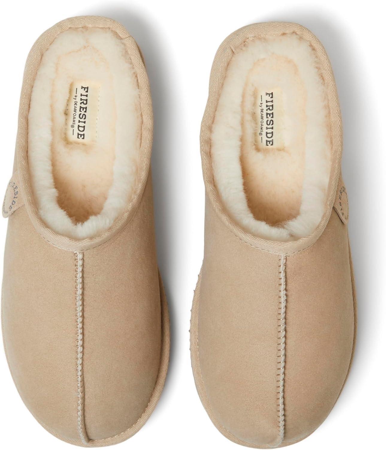 imageFireside by Dearfoams mens Grafton Shearling IndoorOutdoor ClogSand