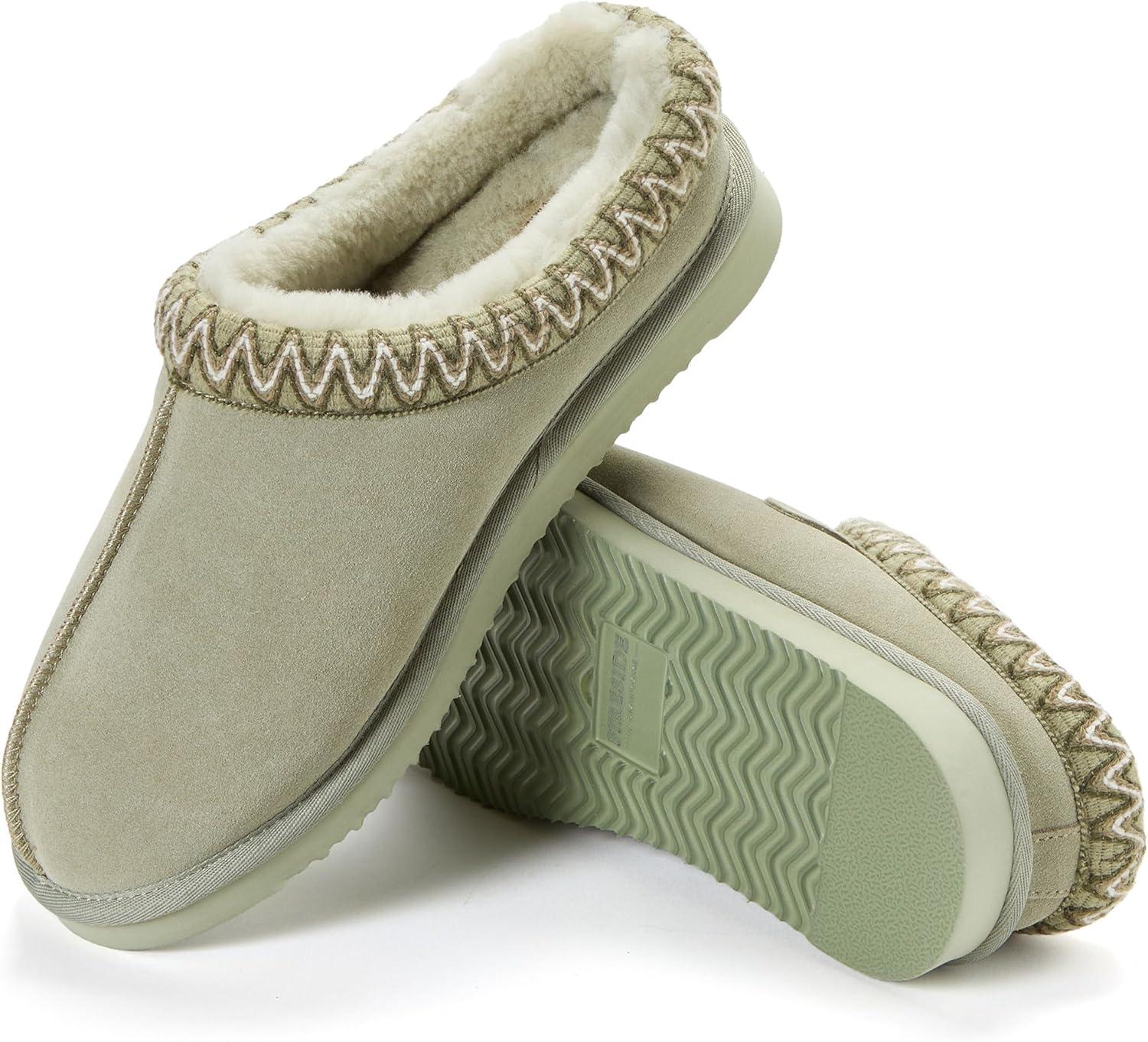 imageFireside by Dearfoams mens Grafton Shearling IndoorOutdoor ClogSeagrass Taping