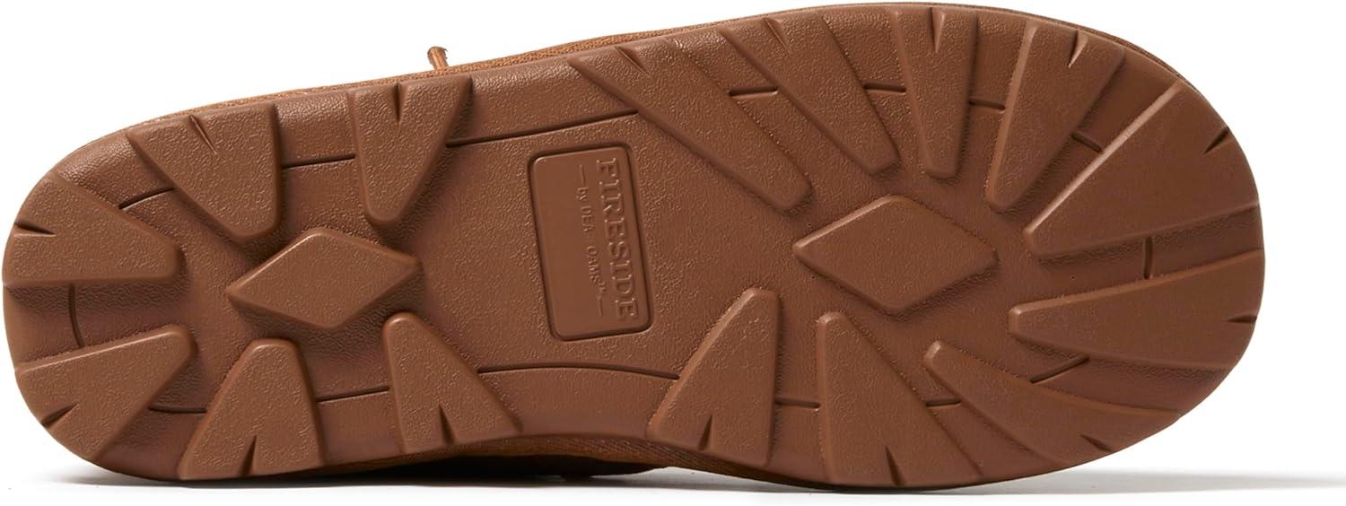 imageFireside by Dearfoams mens Shepparton Shearling Fur IndoorOutdoor Laceup Chukka BootChestnut