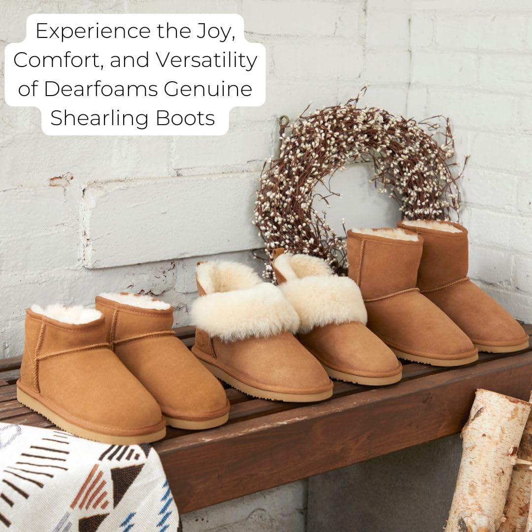 imageFireside by Dearfoams womens Genuine Shearling Kingston Platform Mini BootBlack Platform