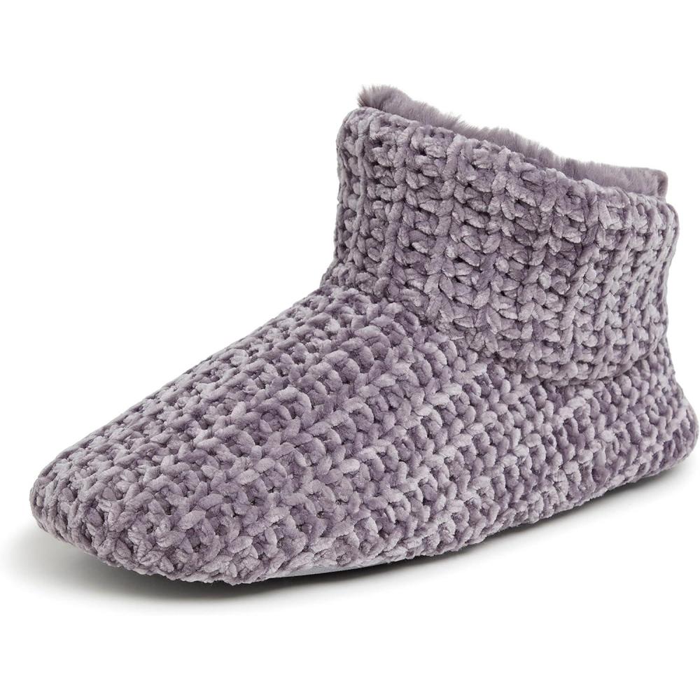 imageDearfoams Womens Chenille Bootie SlipperExcalibur
