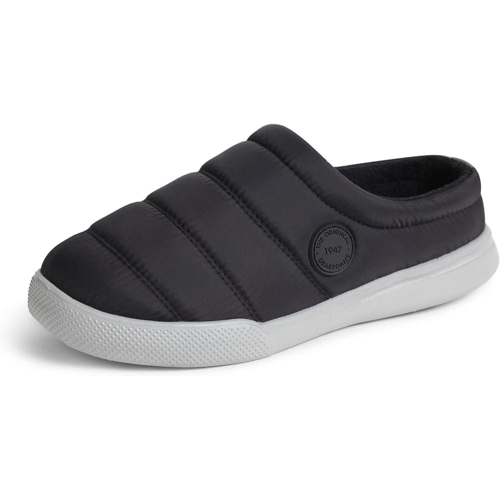 imageDearfoams Womens Kendra Sport Lounge Memory Foam ClogBlack Solid Nylon