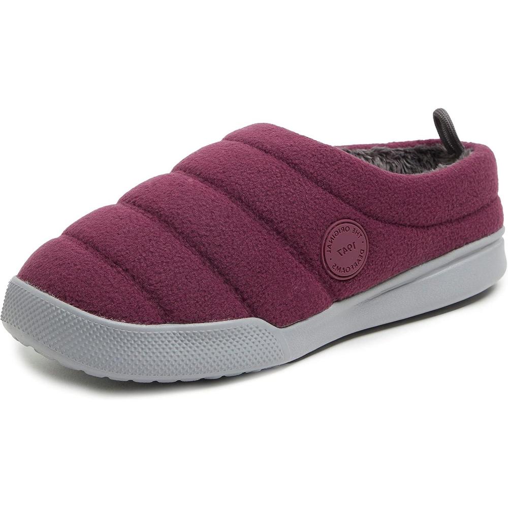 imageDearfoams Womens Kendra Sport Lounge Memory Foam ClogFig Fleece
