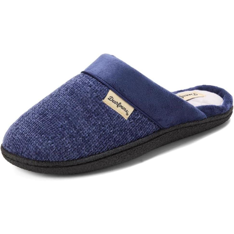 imageDearfoams Womens Samantha Knit Closed Toe Scuff SlipperPeacoat