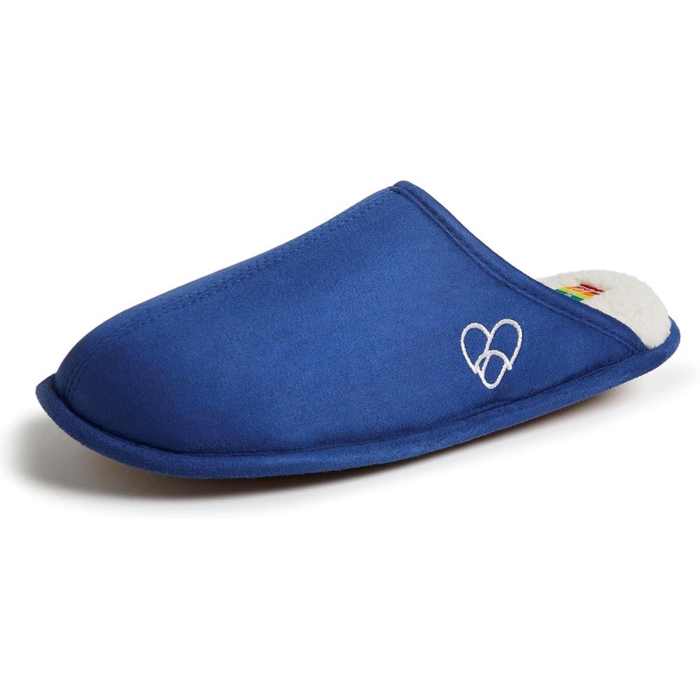 imageDearfoams womens Celebrates Pride Scuff With Inclusive SizingBlue