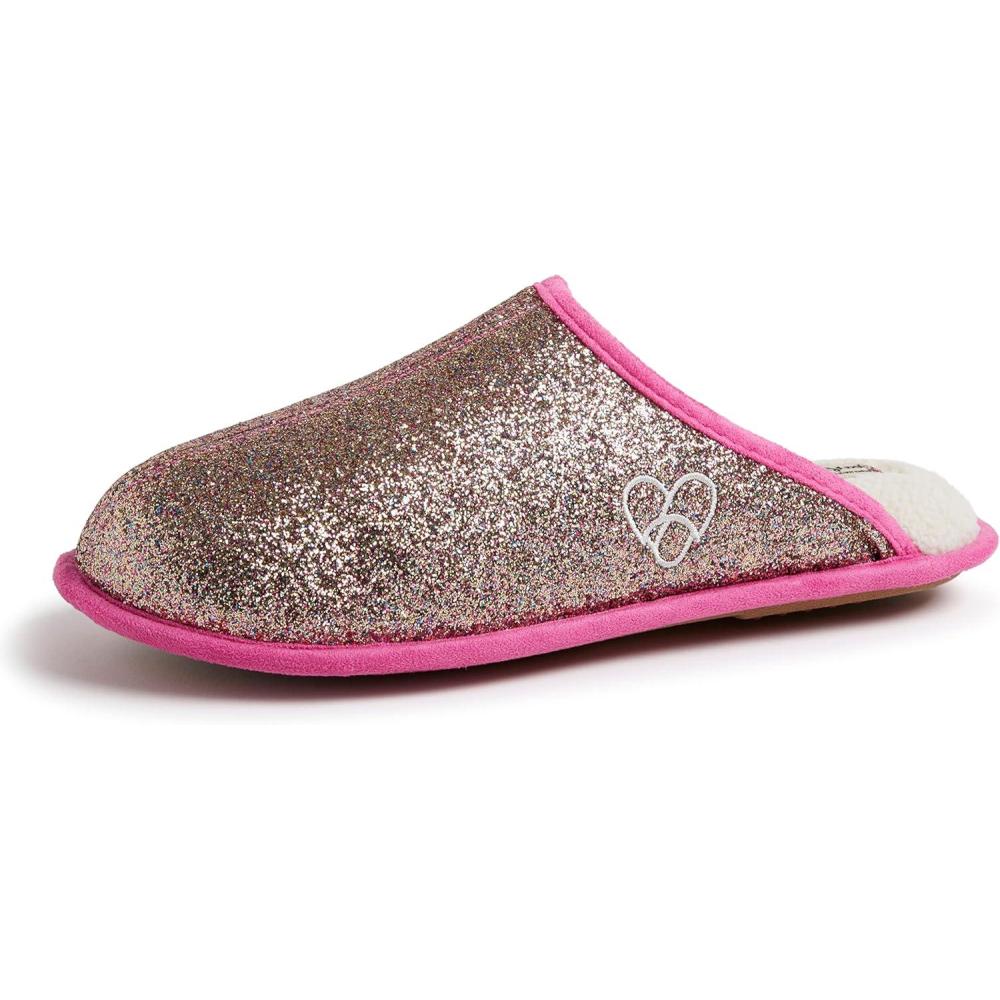 imageDearfoams womens Celebrates Pride Scuff With Inclusive SizingGlitter Nina West