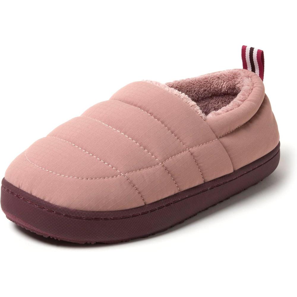 imageDearfoams womens Lightweight Memory Foam Easy on Off Fern Closed BackMauve