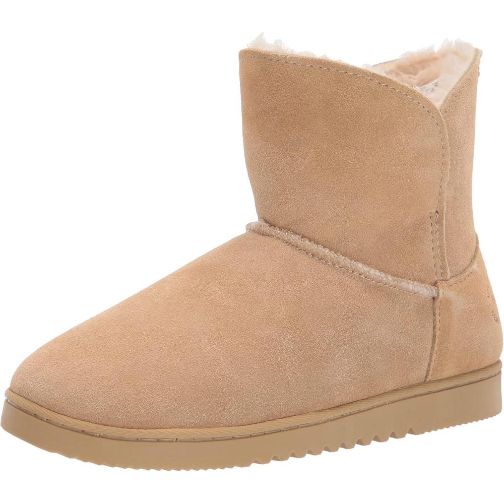 imageDearfoams womens Paige Genuine Suede BootieSlipperDesert