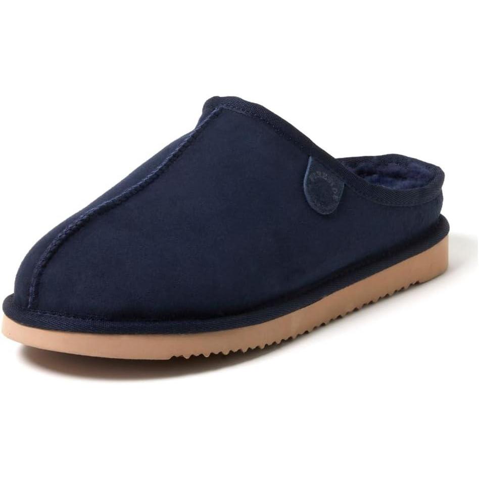 imageFireside by Dearfoams mens Grafton Shearling IndoorOutdoor ClogNavy