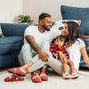 Dearfoams Baby & Kids’ Bear Matching Family Slipper Christmas Gifts(Baby Bear Crème Brulee)