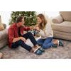 Dearfoams Baby & Kids’ Bear Matching Family Slipper Christmas Gifts(Green Plaid Baby Bear)