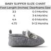Dearfoams Baby & Kids’ Bear Matching Family Slipper Christmas Gifts(Light Grey Baby Bear)