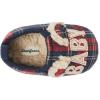 Dearfoams Baby & Kids’ Bear Matching Family Slipper Christmas Gifts(Navy Plaid)
